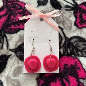Cowboy hat earrings
